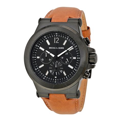 michael kors dylan chronograph black dial men's watch|Michael Kors dylan watch.